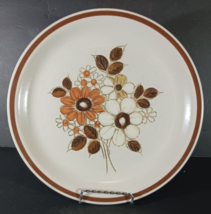 WOODHAVEN PLEASANT GROVE Floral Stoneware DINNER PLATE 10 1/2&quot; - £5.99 GBP