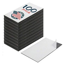 Self Adhesive Magnetic Business Cards 100 Pack, Peel And Stick Magnet Stickers,  - £25.57 GBP