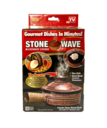 TeleBrands Stone Wave Microwave Cooker Gourmet Dishes in Minutes, CIB, New - £17.57 GBP