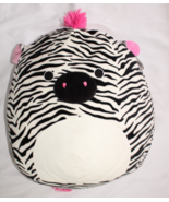 Kellytoy Squishmallow 18” Tracey Zebra Plush 2019 Black White Pink Mane ... - £26.40 GBP