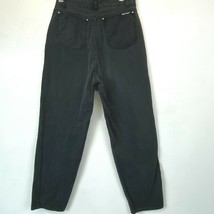 Vintage 1980s Foxtails Mom Jeans size 4? actual 27x29 Black High Waist 5 - $14.95
