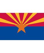 Valley Forge, Arizona State Flag, Nylon, 3'x5', 100% Made in USA, Canvas... - $39.95