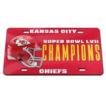 Kansas City Chiefs Super Bowl Champions LVII Laser Mirror License Plate ... - $39.59