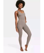 Women&#39;s Brushed Sculpt Scoop Neck Bodysuit - All in Motion Dark Brown Sm... - $381.81 MXN