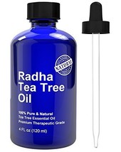 Tea Tree Essential Oil 4 oz 100% Pure &amp; Natural Melaleuca Premium Quality Acne - £31.59 GBP