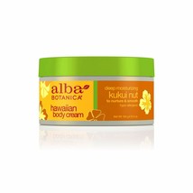 Alba Botanica Deep Moisturizing Kukui Nut Hawaiian Body Cream 6.5 Oz - £14.15 GBP