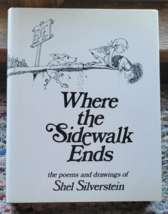 Hardback Book Where The Sidewalk Ends Poems Shel Silverstein 1974 Collectible - £72.15 GBP