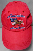 Bit and Bridle Unisex Baseball Cap Hat Red American HorsePower Adjustable - $8.86