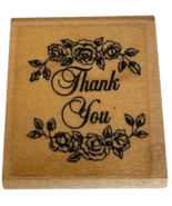 Stampin Up Rubber Stamp Thank You Card Making Words Roses Small Flowers ... - £3.13 GBP