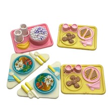 Fisher Price Loving Family Dollhouse Food Tray Replacement Parts Set of 4 - $9.60