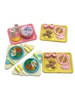 Fisher Price Loving Family Dollhouse Food Tray Replacement Parts Set of 4 - £7.55 GBP