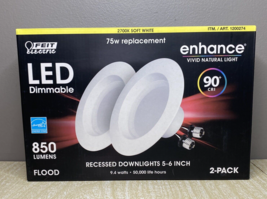 Feit Electric LED 5-6” Retrofit Kit 2 Pack Soft White #6FR47 - £8.87 GBP