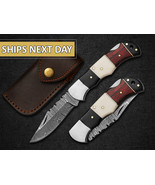 custom handmade pocket knife gift folding knife outdoor , kitchen knife ... - $850.32 MXN