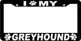 GREYHOUND PAW PRINT DOG License Plate Frame - $4.49