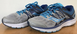 Saucony Omni 16 S10370-1 Everun Blue Gray Athletic Running Shoes Sneaker... - $39.59
