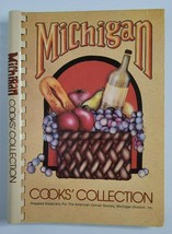 Cookbook Michigan Cooks Collection Spiral Bound Recipes Good Food Cancer Society - £7.89 GBP