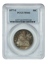 1877-S 50C PCGS MS66 - $3,921.23