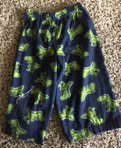 * Carters Boys Blue &amp; Green Dinosaur Pajama Bottoms Pants Size 18m Polye... - $4.99