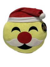 Emoji Expressions Plush Pillow Holiday Christmas Cute Happy Santa Clause  - £8.35 GBP