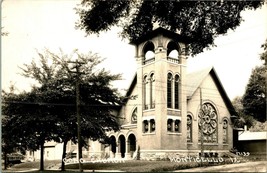 Vtg Postcard RPPC Monitcello Iowa IA Congregational Church UNP Cook Company - £10.68 GBP