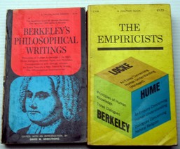 Lot 2 Vntg Pb The Empiricists~Berkeley&#39;s Philosophical Writings British Thought - £9.29 GBP