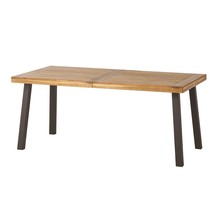 Christopher Knight Home Della Acacia Wood Dining Table, Natural Stained with Rus - £293.41 GBP