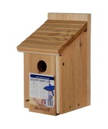 Cedar Wood Birdhouse - Ideal for Eastern Western and Mountain Bluebirds - $2,028.11 MXN