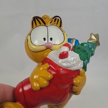 Garfield Christmas Stocking Ornament Kurt Adler 4” With Box Vintage  - $10.65