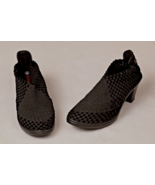 BM Bernie Mev Black Basket Weave Chasca Shootie Women&#39;s Shoe High Heel 4... - $498.95 MXN