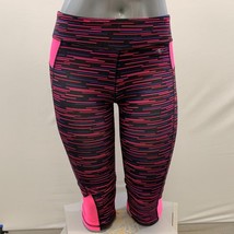 Athletic Works Women&#39;s L Black Pink Purple Workout Leggings Size Large P... - $7.92