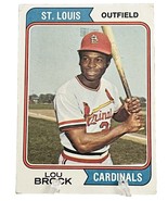 1974 Topps Lou Brock St. Louis Cardinals #60 HOF ‘85 Allstar (6) Clement... - £3.54 GBP