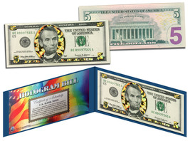 $5 GOLD HOLOGRAM Diamond Crackle Edition Collectible Legal Tender US $5 Bill - £14.67 GBP