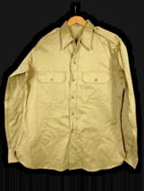 1960s Army Military Shirt Uniform Cotton Vietnam War Button Down 16 Vintage - $1,865.36 MXN
