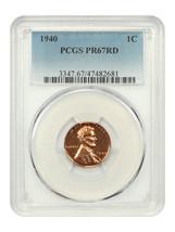 1940 1C PCGS PR67RD - $4,583.25