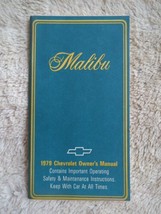 1979 Chevrolet Malibu Owners Operators Manual 79 Chevy Book Guide Oem SC... - $12.34