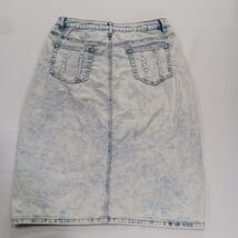 Jupe de Abby RN#156745 Women's Acid Wash Cotton Denim Stretch Skirt Size Large image 2