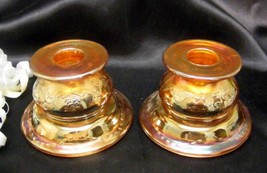 1969 Antique Federal Iridescent Madrid Candleholders   - £36.72 GBP