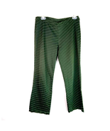 Ferre Ittierre Ankle Cropped Pant Women 28 Green Texture Mid Rise 28 x 2... - £28.32 GBP