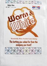 Warm &amp; White Batting Pre-Cut Size, Baby - $29.95