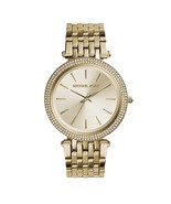 Michael Kors Mini Darci Watch Gold-Tone Glitz Stainless Steel Analog Cry... - $110.00