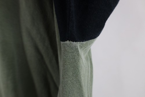 Vintage 90s Y2K Streetwear Mens 2XL Faded Blank 3/4 Sleeve Raglan T-Shirt Green Item image 7