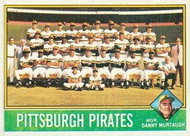 1976 Topps Pittsburgh Pirates Team 504 VG - $1.50