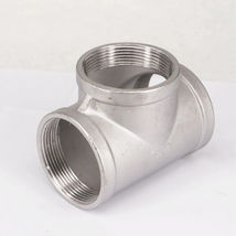 2 Pcs, 11/2" 150 Female NPT Tee Cast 304 Stainless Steel Pipe Fitting - $50.91