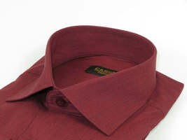 Men's Shirt Hankie CASILA Turkey Cotton Blend Long Sleeves 501770-05 Burgundy image 5