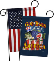 God Bass America - Impressions Decorative USA - Applique Garden Flags Pack - GP1 - £24.66 GBP