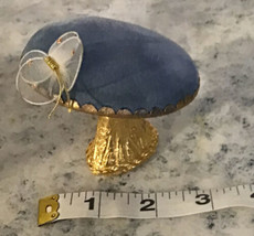 Vintage Mushroom Jewelry Ring Display Holder Butterfly 3” X 2” X 3” - $68.59