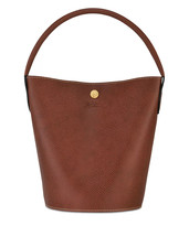 Longchamp Epure Embossed Leather Bucket Bag ~NIP~ Brown - £254.48 GBP