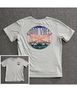 Good Vibes Since 1979 T-shirt Mens Size LRG Skate Skateboard Gray Logo S... - £10.17 GBP