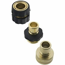 Garden Hose Pressure Washer Quick Connector Kit With Male Female Connect... - £20.11 GBP
