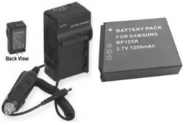 Battery + Charger for Samsung HMXT10, HMX-T10BN, HMX-T10ON, - £20.51 GBP